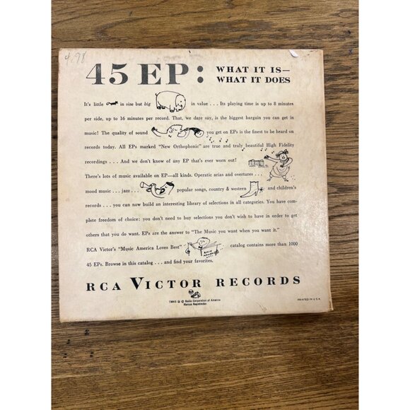 Damn Yankees Vinyl Rca Victor 45 EP Record Musical 3 Sides 6 Songs Set - Picture 11 of 11